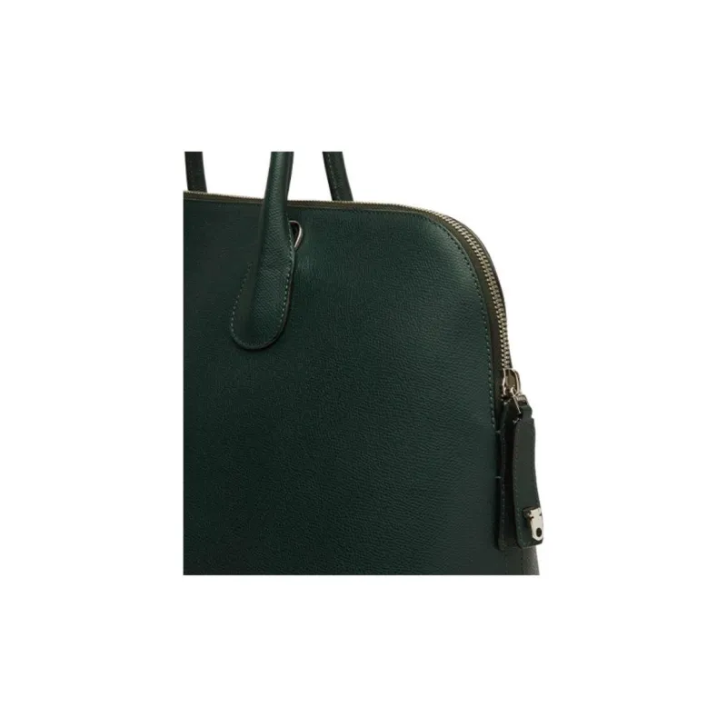 Valextra Millepunte Calfskin Shoulder Bag, Crossbody Bag, Handbag Men's Forest Green-2