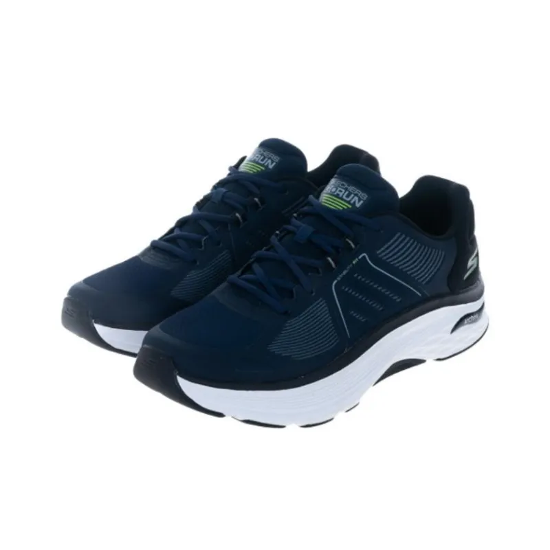 Skechers Go Run Max Road 6 Cushioning Wear-Resistant Low-Top Running Shoes Men's Blue-2