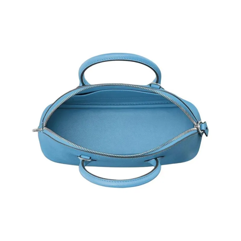 HERMES Bolide Epsom Calfskin Bowling Bag Crossbody Handbag Women's 7N Celeste Sky Blue-2