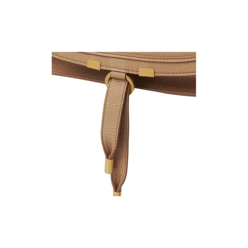 Chloe Marcie Grained Calfskin Light Umber Small Size Women's Light Umber-2