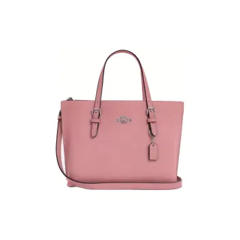 COACH Mollie Leather Tote Bag Shopping Bag Shoulder Bag Crossbody Bag Handbag Medium Size Women's Cherry Blossom Pink