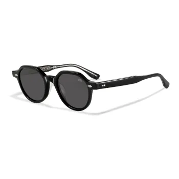 APRIL Plate Frame Irregular Shape Sunglasses With Polarized Lenses Unisex