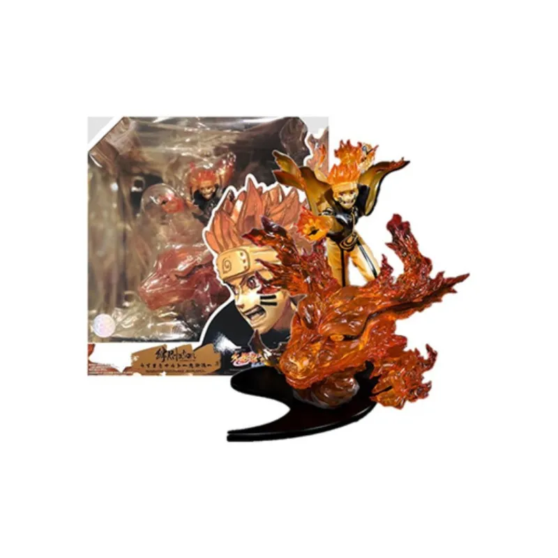 BANDAI Naruto Uzumaki Naruto Shippuden Ninetales Jūma Tailed Beast Armor Scale Figures-4