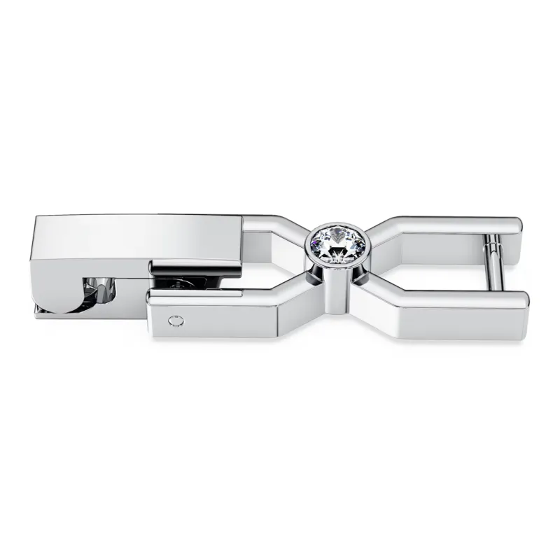 Swarovski Extension Buckle Unisex Silver-1