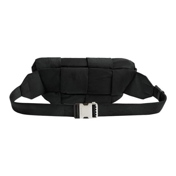 Bottega Veneta Cassette Bumbag Intreccio Black-2