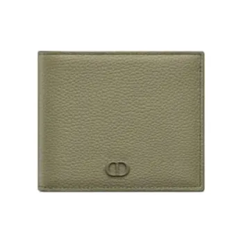 DIOR Grained Calfskin Wallet Men's Green