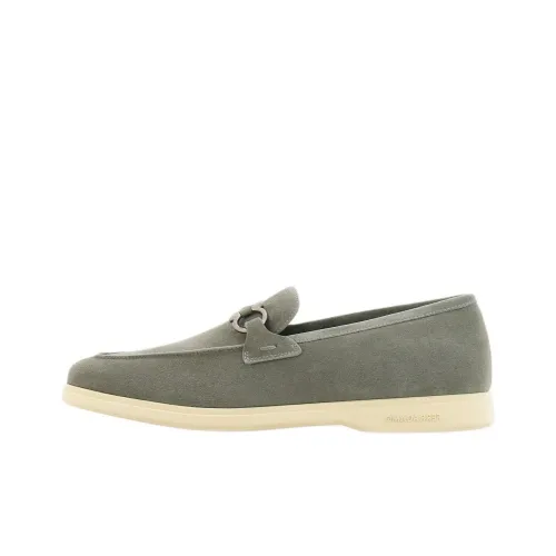 FERRAGAMO Gancini Suede Loafers