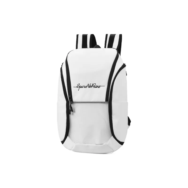 Spare No Pains. Polyester Backpack Badminton Bag Basketball Bag Backpack Tubas Unisex White-10