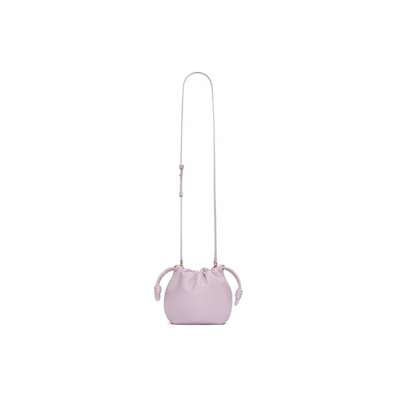 LOEWE Flamenco Nappa Sheepskin One Shoulder Crossbody Clutch Mini Women's Light Purple-2