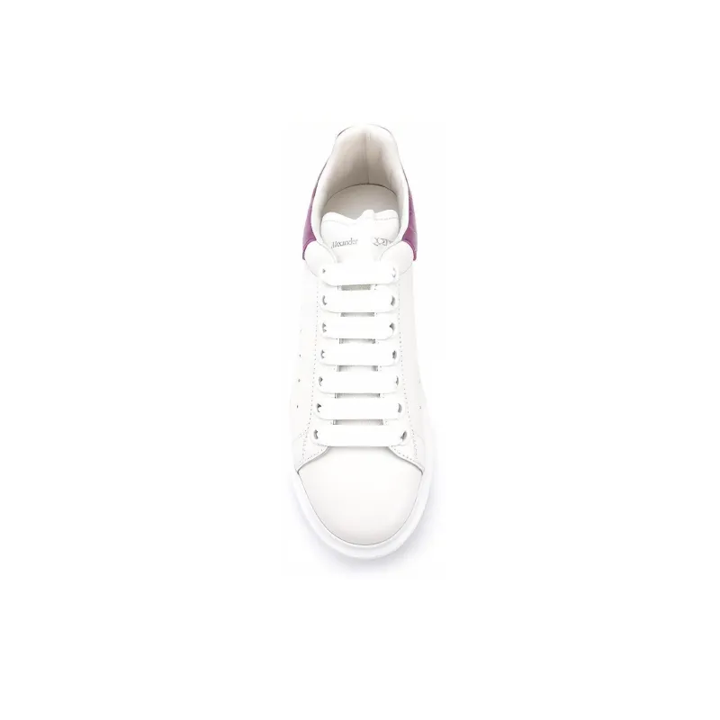 Alexander McQueen Oversized Stylish Skateboarding Shoes Women's White Purple-4