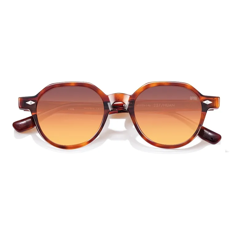 APRIL Plate Frame Irregular Shape Sunglasses With Polarized Lenses Unisex-12