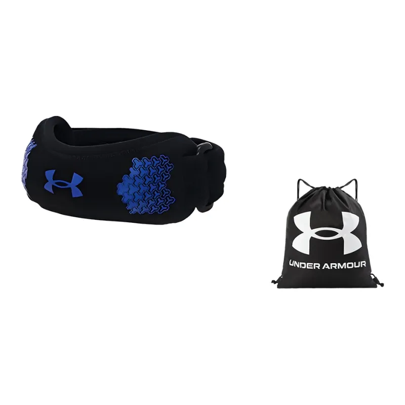 Under Armour Running Fitness Patella Bands Compression Black Blue Polyamide Elastane Basic Protective-7
