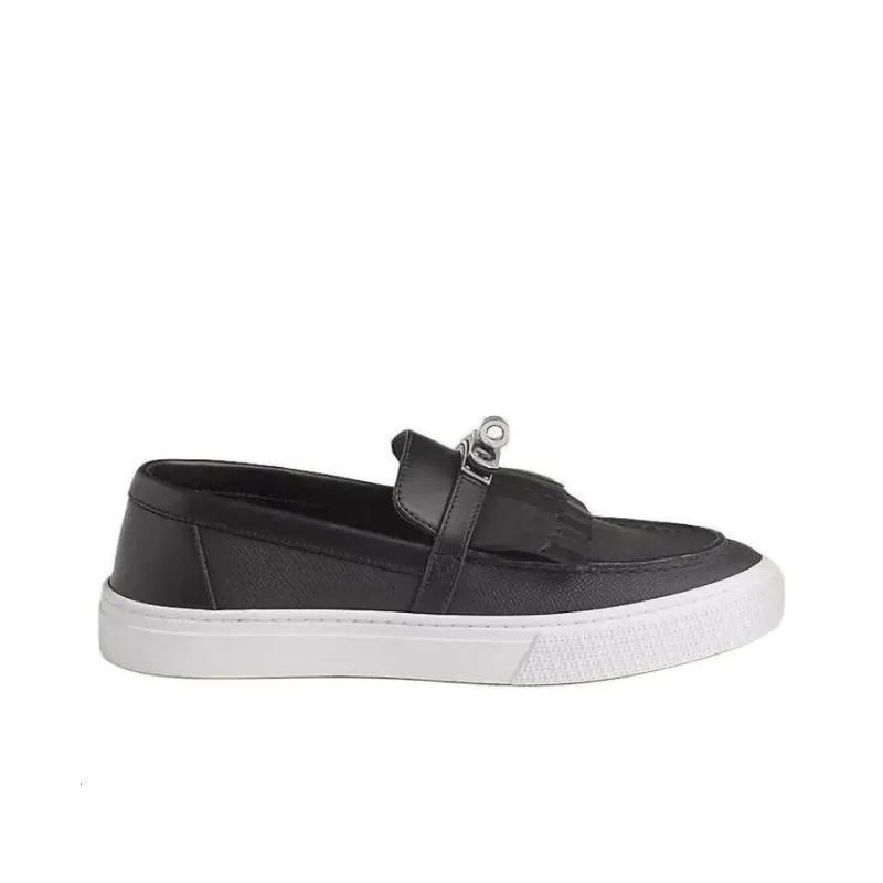HERMES Loafers Women's Black-1