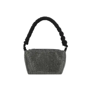 KARA Embellished Zipped Shoulder Bag