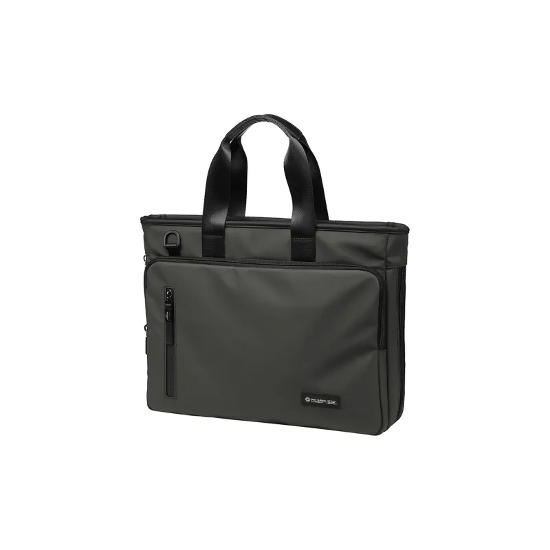 GOLF Fabric Briefcases Regular Men's Night Black/Alpine Green-2