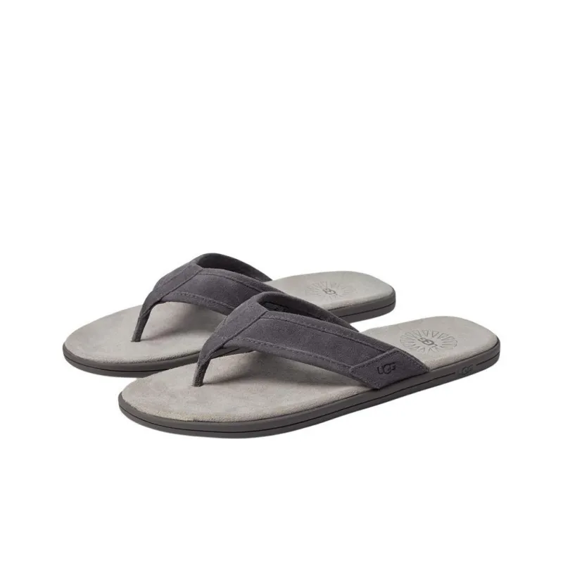 UGG Seaside Suede Flip Flop 'Dark Grey'-2