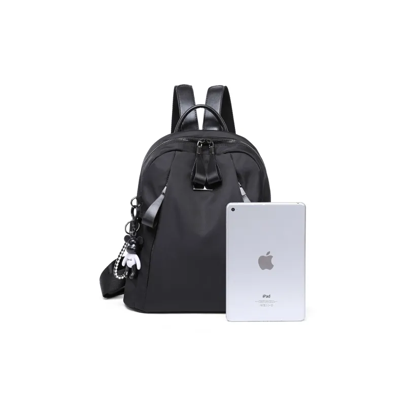 Kevin Cohen Oxford Backpack Women's Extreme Night Black/Khaki-1