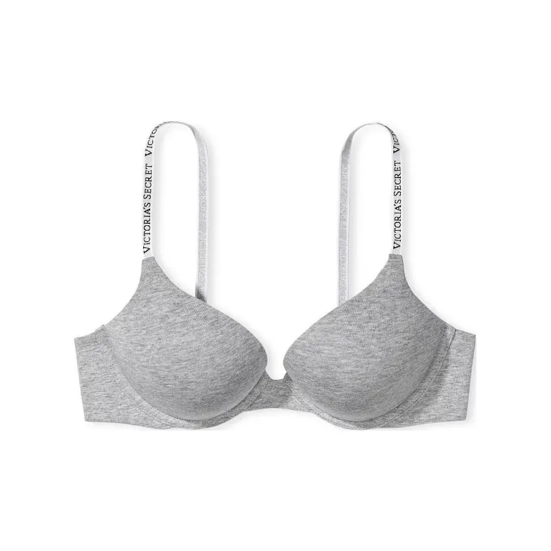 Victoria's Secret THE T-SHIRT Bombshell Add-2-Cups Push-Up Bra/M H G Bra Women's South Gray-0