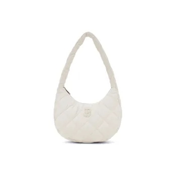 MLB Boston Red Sox Team Polyester Cloud Bag Mom Bag Shoulder Bag Hobo Bag Handbag Women's White