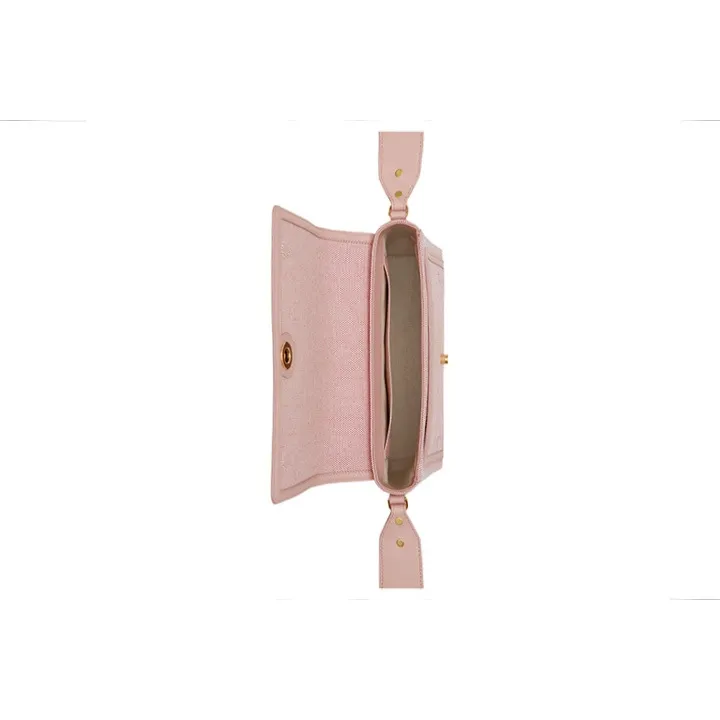 Burberry HorseferryNote Leather Messenger Bag Shoulder Bag Crossbody Bag Regular Women's Bright Red/Dark Pink-4