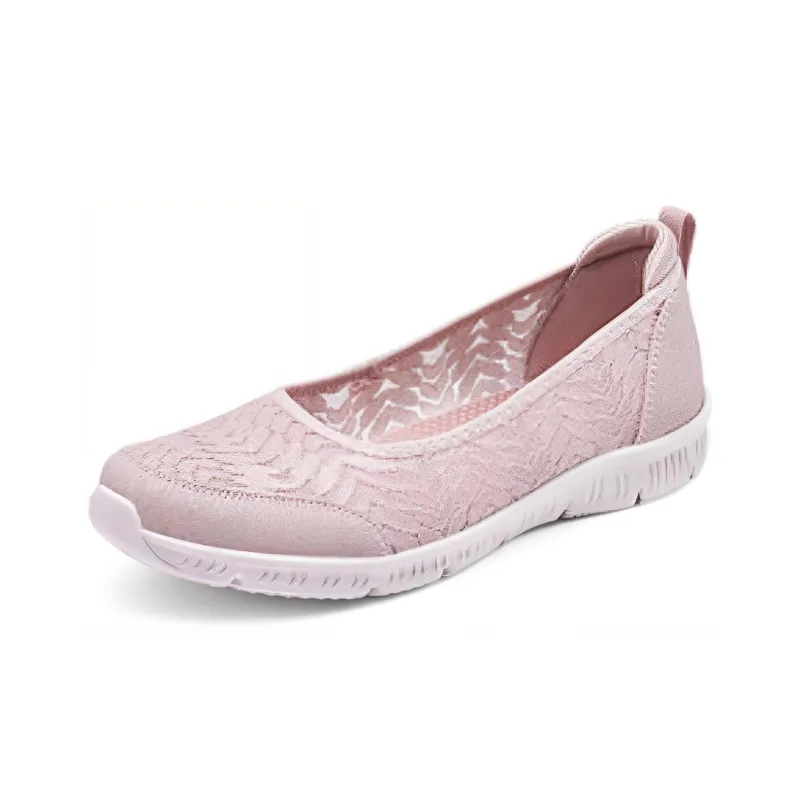 Skechers Cushioned Wear Resistant Breathable Low Top Casual Shoes Women's Pink-2