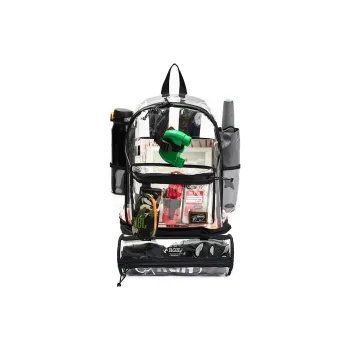 Rough Enough PVC Backpack Large Size Unisex Transparent