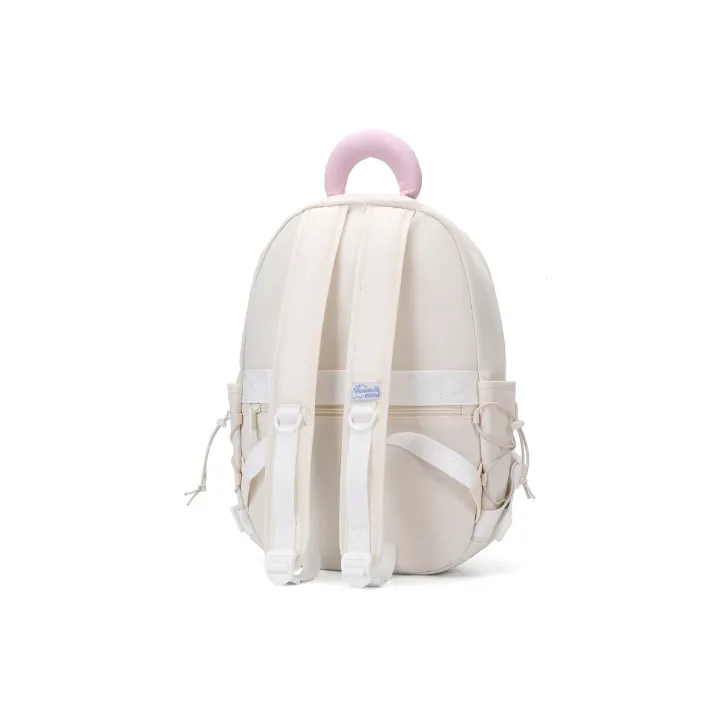 VANWALK Polyester Backpack Regular Unisex Yellow/Blue/White/Purple-6