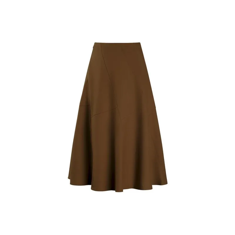 THE SEA LIFE Casual Long Skirt Women's Tea Brown-1
