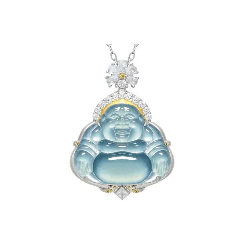 Princess Cui Ice Glutinous Jadeite Necklaces Women's-0