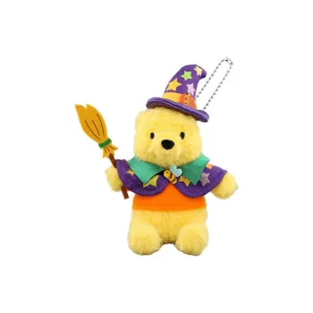 Disney Figure Print 2023 Dongdi Halloween Collection Winnie The Pooh Dolls Plush Pendant 13cm High Tokyo Disney