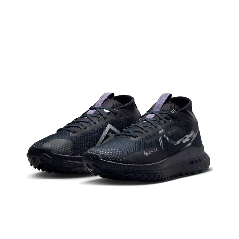 Nike Pegasus Trail 4 Gore Tex Dark Obsidian Metallic Silver Women's-2