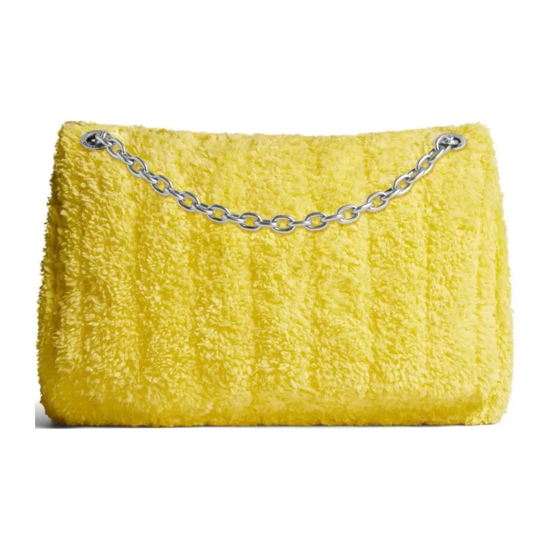 Balenciaga Polyester Handbag, Shoulder Bag Women's Yellow-4