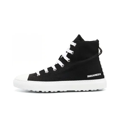 DSQUARED 2 Skateboard Shoes Women's High-Top Black