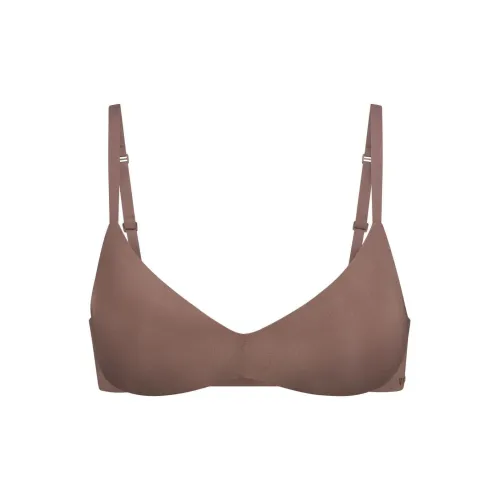 SKIMS WIRELESS FORM PUSH-UP PLUNGE BRA Bra Women's 1 Pack UMBER/Brown Earth Tone