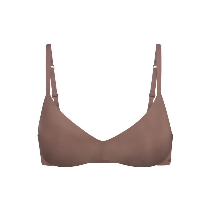 SKIMS WIRELESS FORM PUSH-UP PLUNGE BRA Bra Women's 1 Pack UMBER/Brown Earth Tone-0