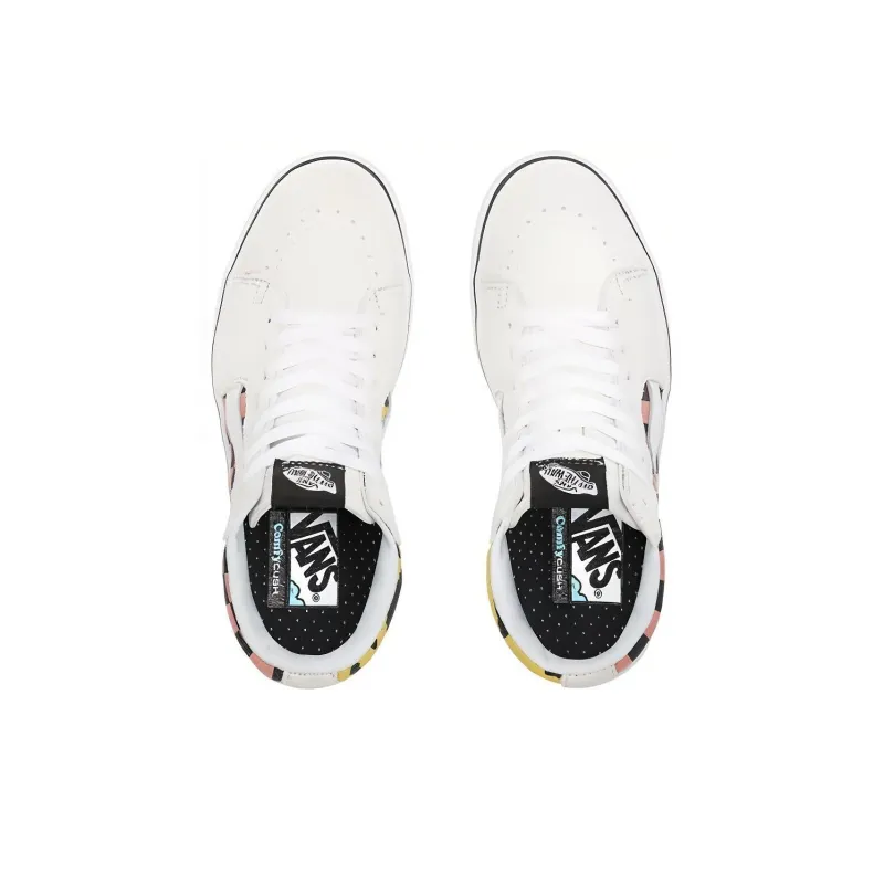 Vans Mixed Media Comfycush SK8 HI Mixed Media White/Pink-3
