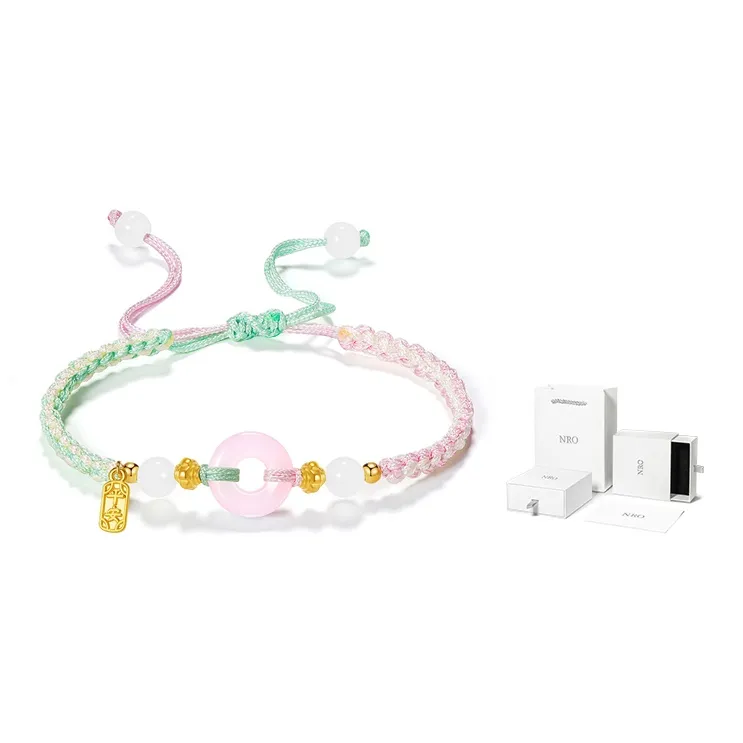 NRO Multicolor Cord Fortune Bead Bracelet Pair Unisex-3