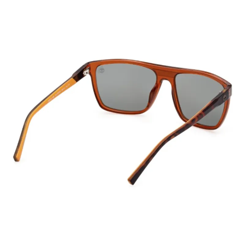Timberland Rectangular Sunglasses Men's Brown-4