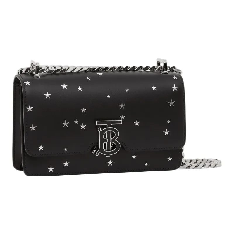 Burberry Calfskin Small Square Bag Shoulder Bag Crossbody Bag Mini Women's Black-1