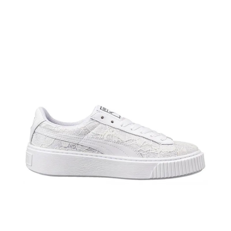 PUMA Basket Platform Fo 'Lace White' Women's-1