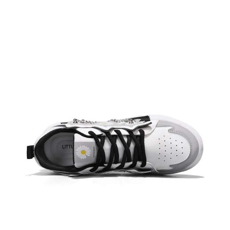 Little Daisy Small Daisy Height Increasing Wear-Resistant Breathable Slip-Resistant Low-Top Skateboard Shoes Men's-18