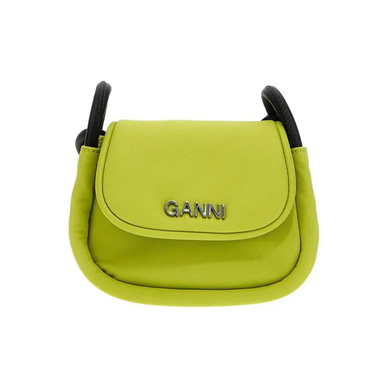 GANNI Technical Fabric Shoulder Bag Crossbody Bag Mini Women's Green-0