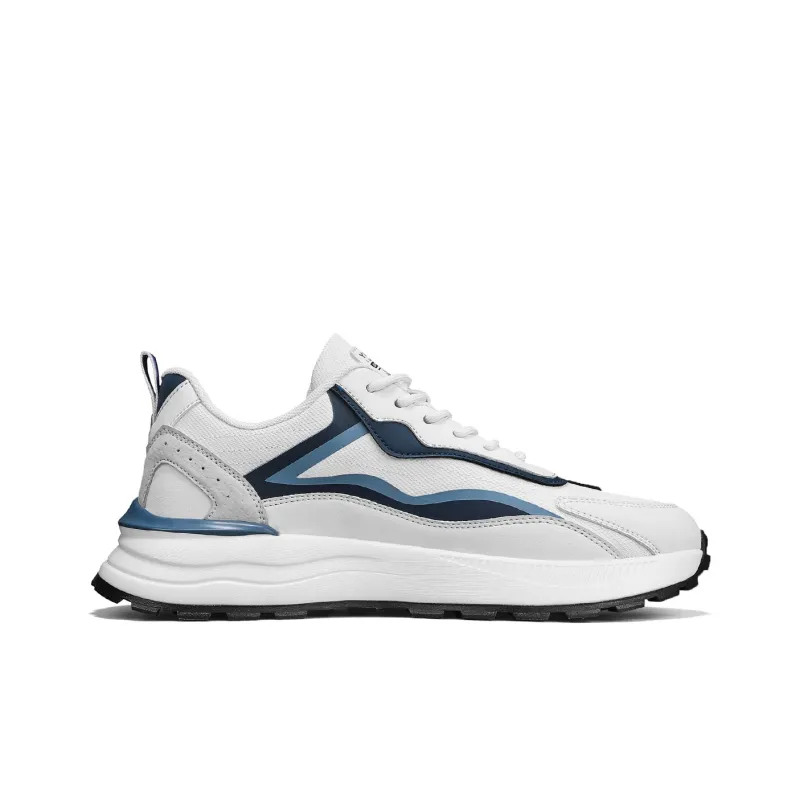 YEARCON Casual Shoes Men Low Top White/Blue, White/Grass Green-2