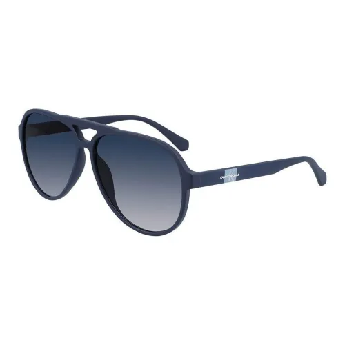 CK/Calvin Klein Injection Molding Aviator Sunglasses Men's Blue