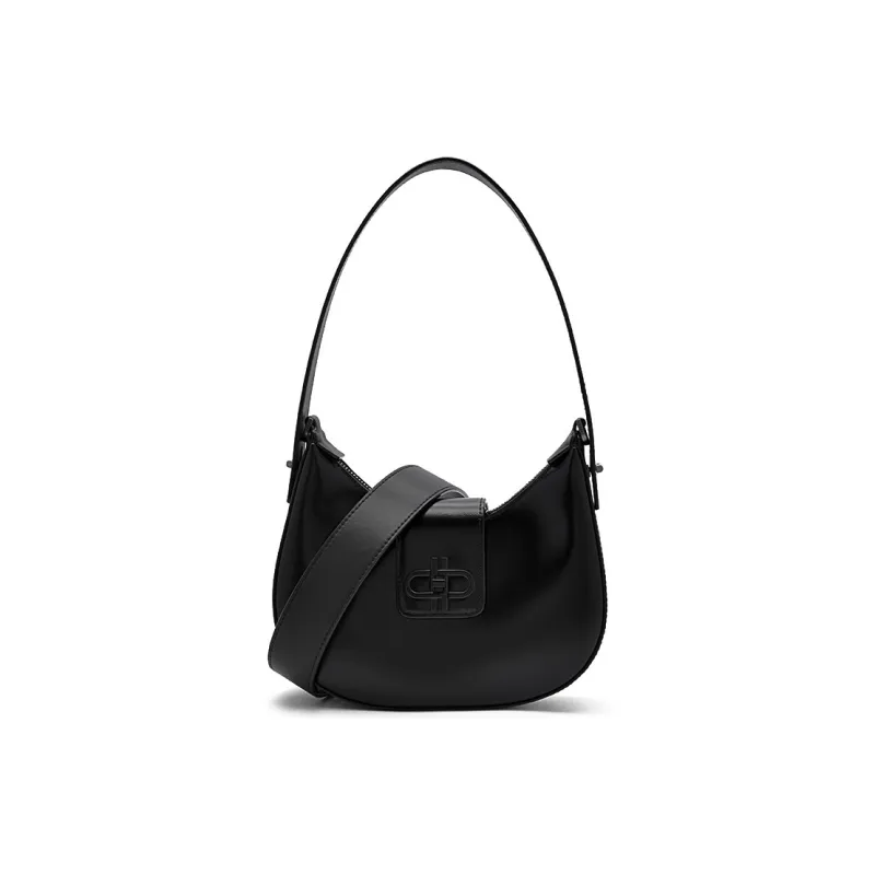 PEDRO Cow Leather Moon Bag Shoulder Bag Regular Women's Light Umber/Black-2