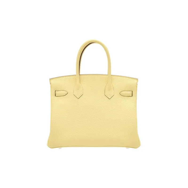HERMES Birkin Togo Calfskin Birkin Bag Handbag Regular Women's 1Z Jaune Poussin Chick Yellow-2