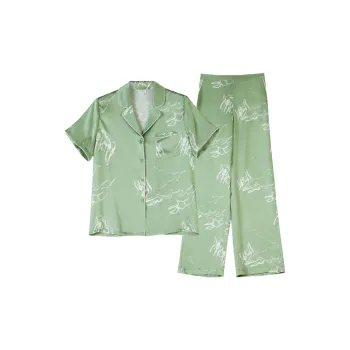 SILKISS Pajama Set Women's Green