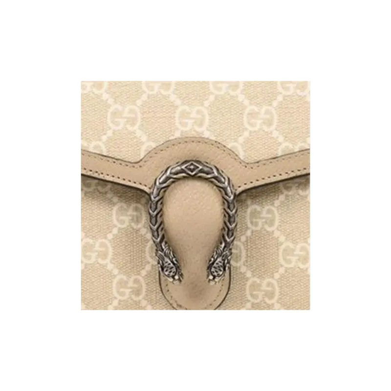 GUCCI Dionysus Canvas With Leather Shoulder Bag, Crossbody Bag, Handbag Small Size Women's Beige/Wheat-8