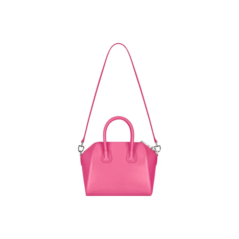 Givenchy Antigona Cow Leather Shoulder Bag, Crossbody Bag, Handbag Mini Women's Neon Pink-2