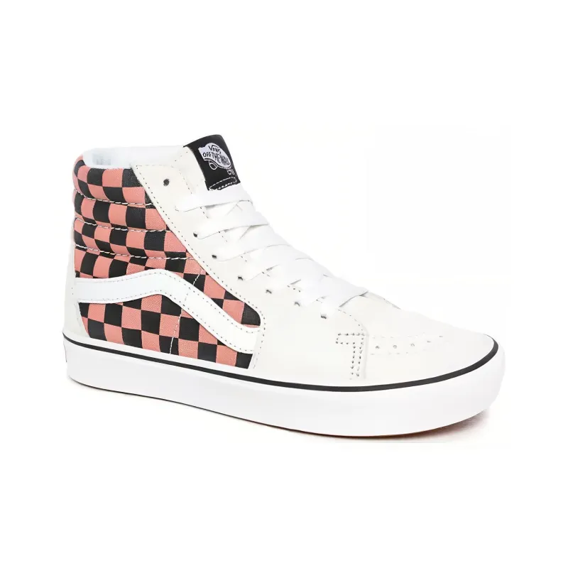 Vans Mixed Media Comfycush SK8 HI Mixed Media White/Pink-2